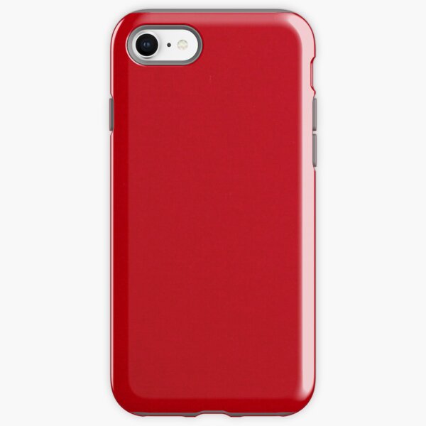 Deep Plain Red Background iPhone Tough Case