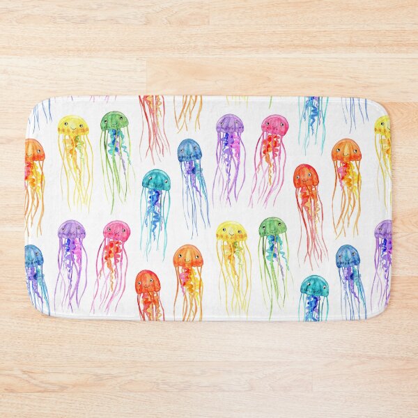 Item preview, Rainbow Watercolor Jellies on White designed and sold by micklyn.