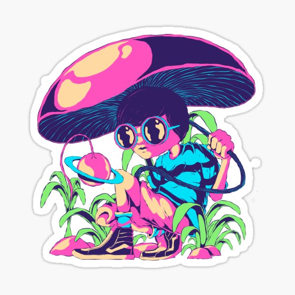 Spacey Forest Sticker