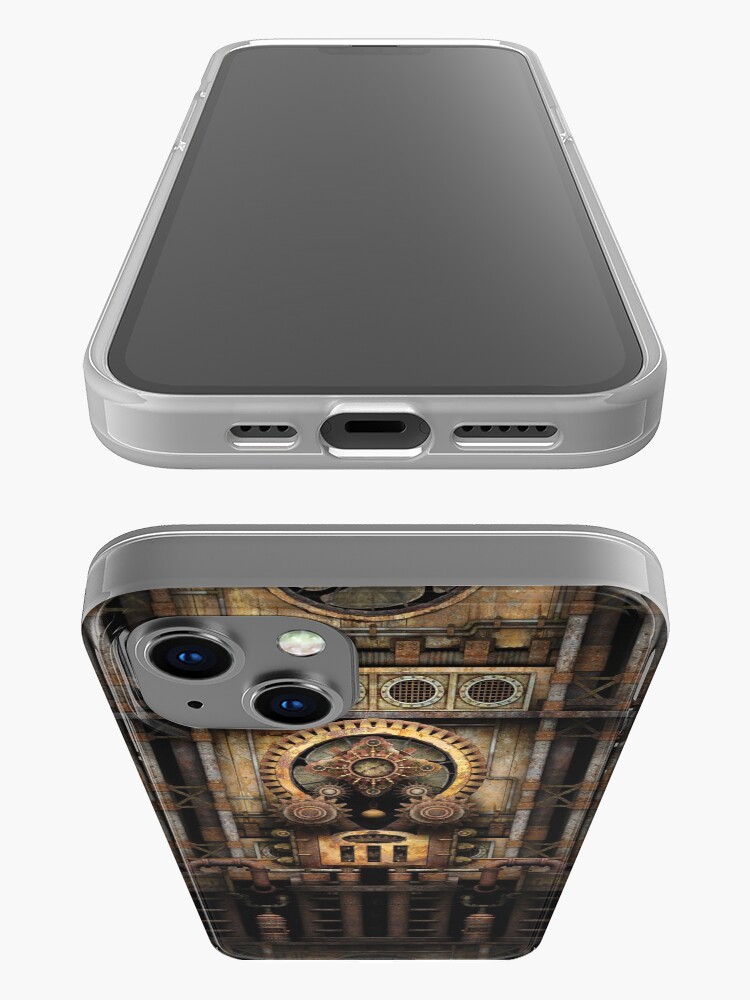Alternate view of Infernal Steampunk Vintage Machine #3 iPhone Case