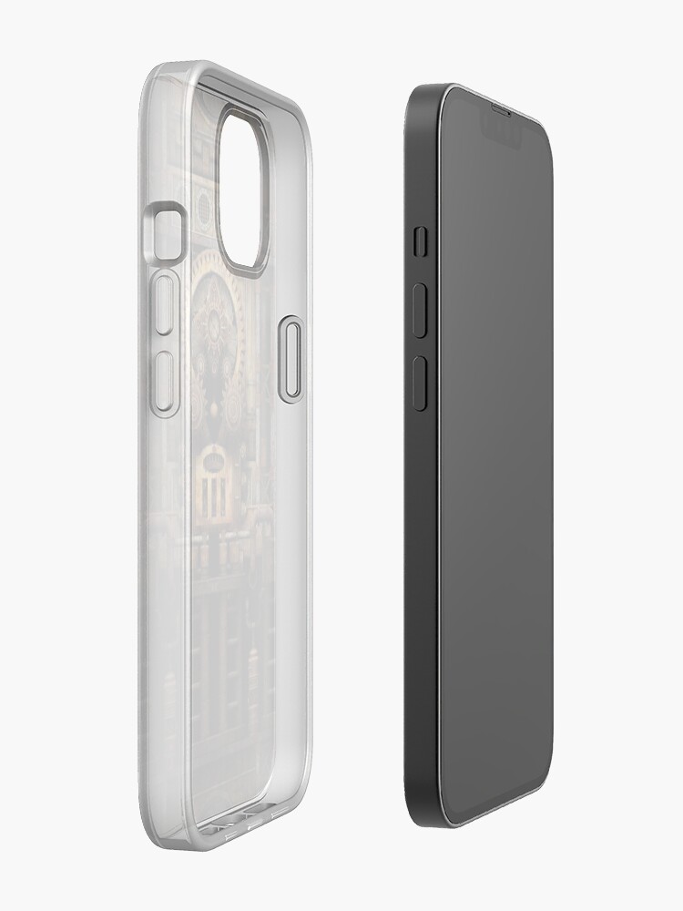Alternate view of Infernal Steampunk Vintage Machine #3 iPhone Case