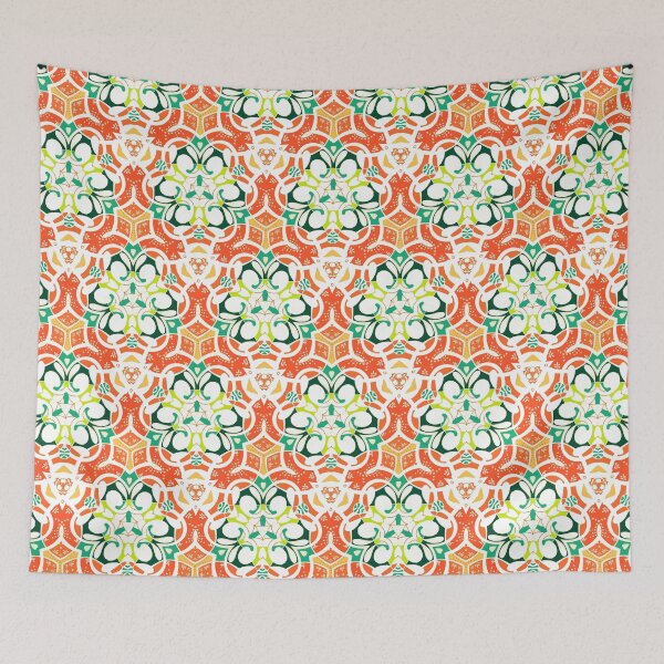 Item preview, Abstract element, Orange and green on a white background designed and sold by Alex  Blud.