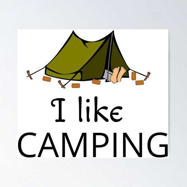 Item preview, I like camping designed and sold by rehatschek.