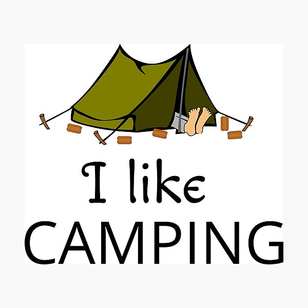 Item preview, I like camping designed and sold by rehatschek.
