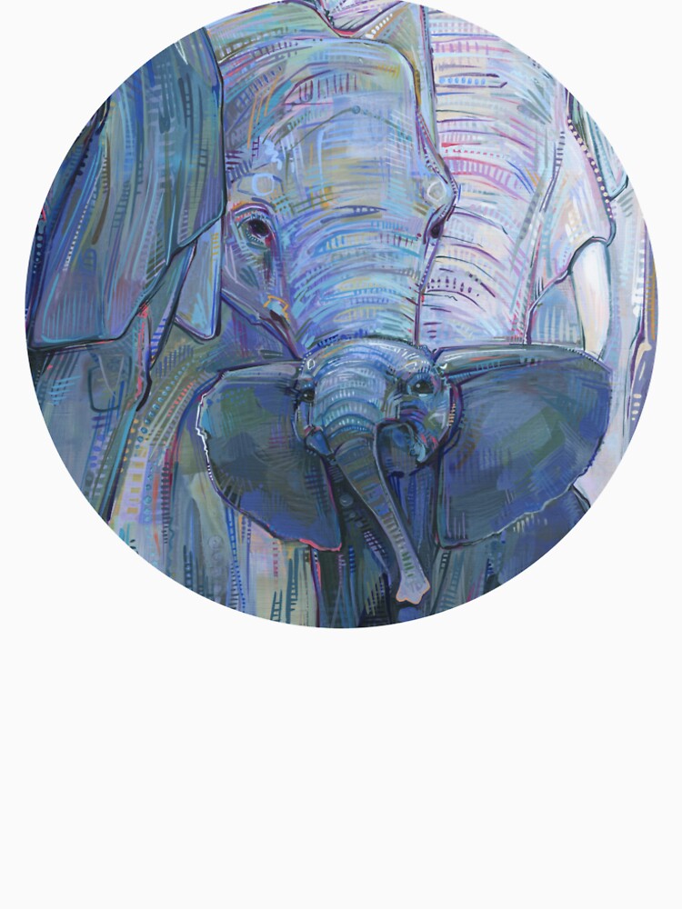 African elephants painting - 2012 by gwennpaints