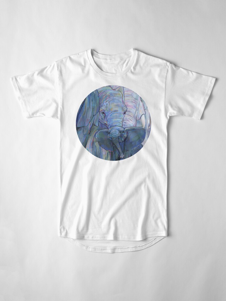 Alternate view of African elephants painting - 2012 Long T-Shirt