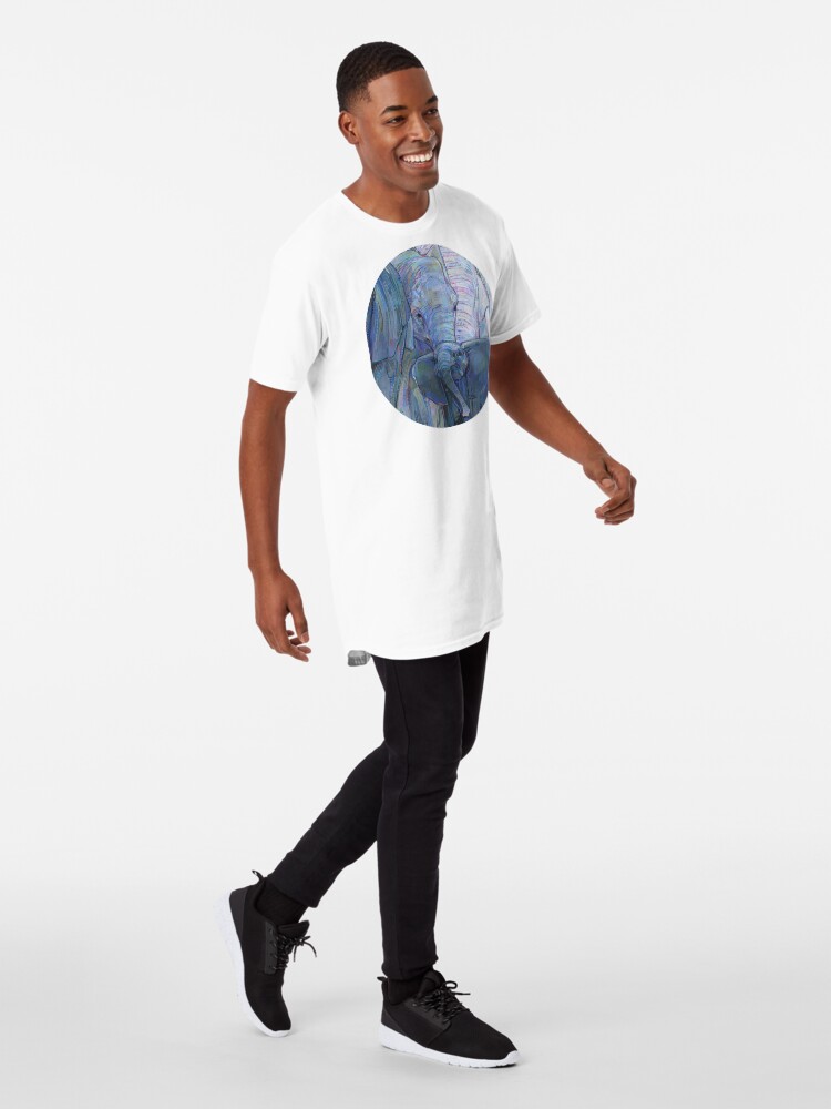 Alternate view of African elephants painting - 2012 Long T-Shirt