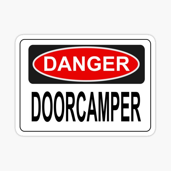 DOORCAMPER by die|site Sticker