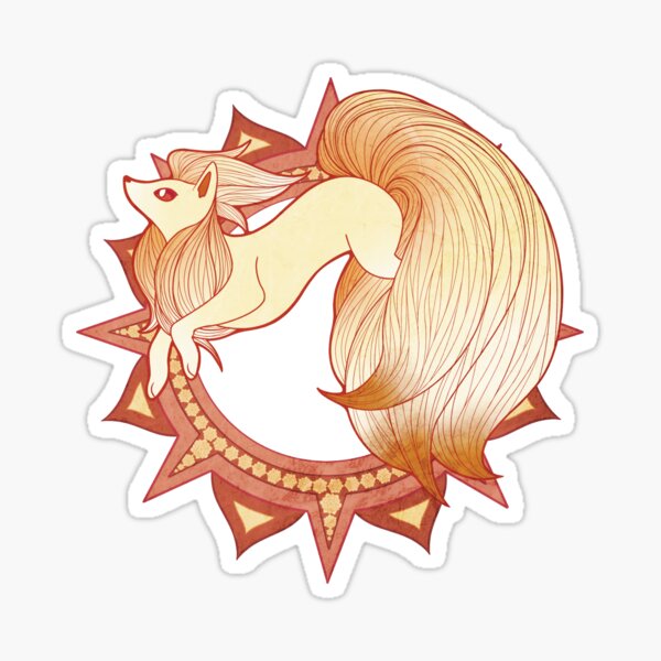 Ninetails Stickers Redbubble - roblox royale high nine tails