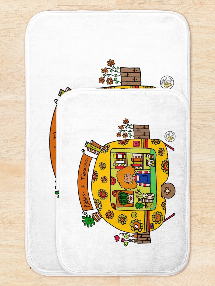 "Flower Power Caravan!" Bath Mat for Sale by mellowdays Redbubble