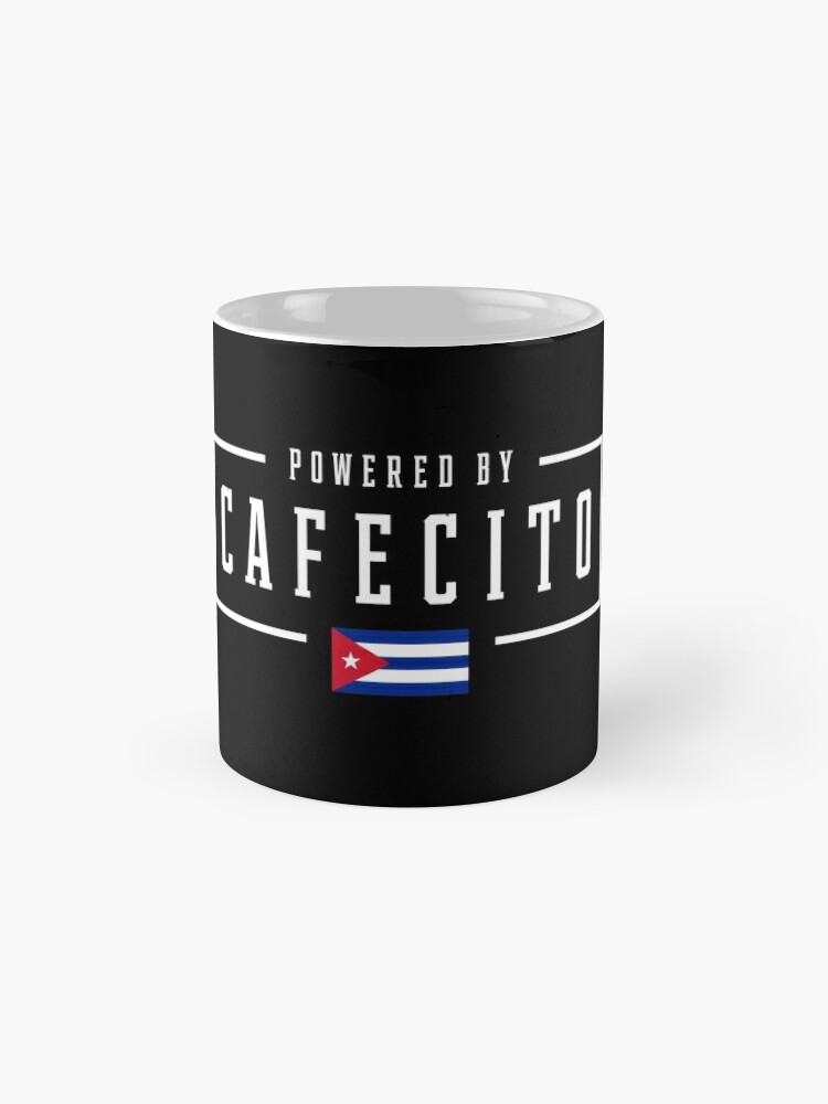 Powered by Cafecito Cuban Coffee Cuba Flag Coffee Mug for Sale by