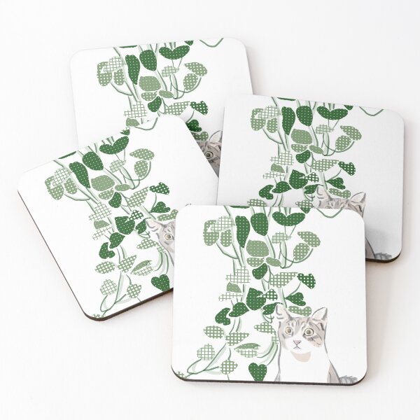 Item preview, Hanging Foliage & Cat designed and sold by felinejungle.