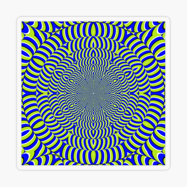 Optical #Art: Moving #Pattern #Illusion - #OpArt  Transparent Sticker