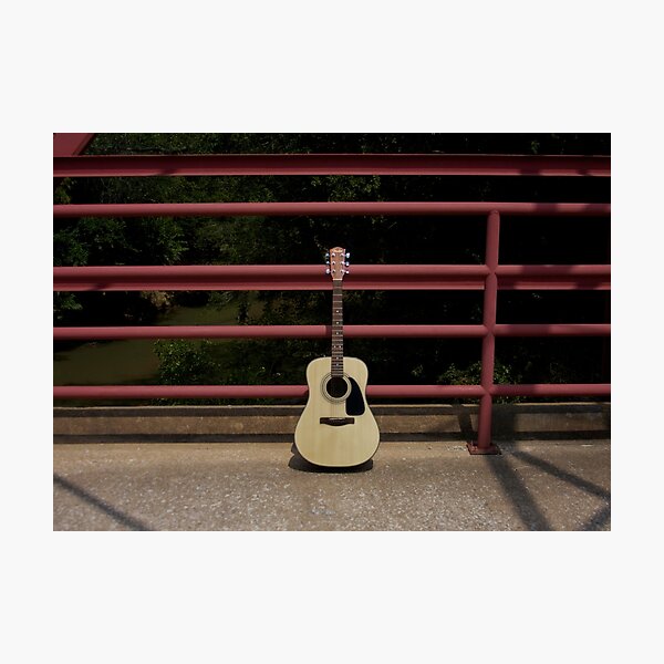 Guitars About Town - bridge Photographic Print