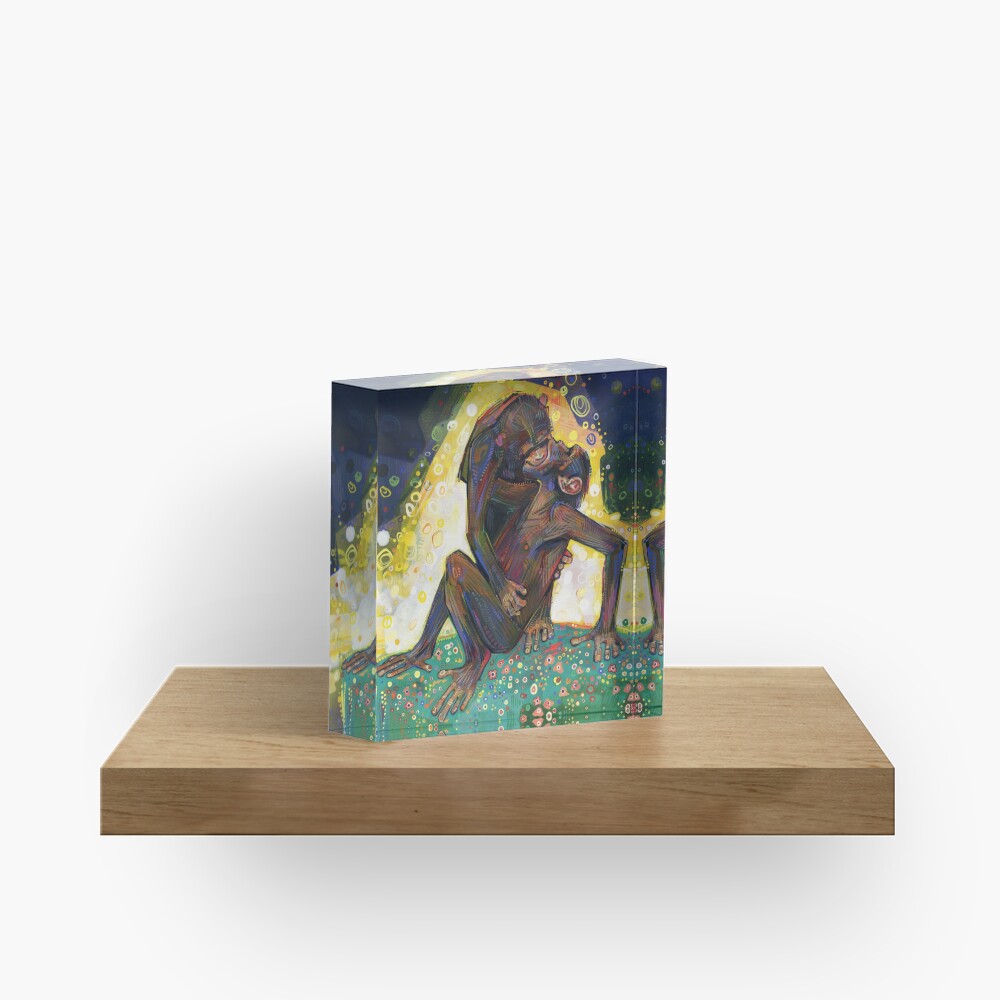 Bonobos painting - 2012 Acrylic Block