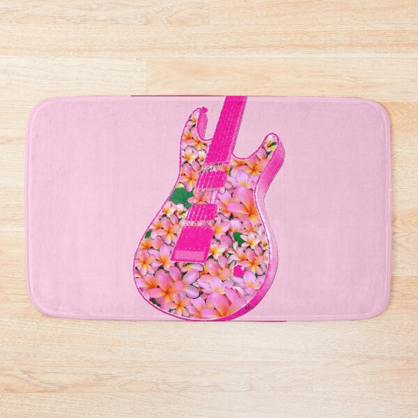 Item preview, Guitar of Pink Flowers designed and sold by amanda metalcat dodds.