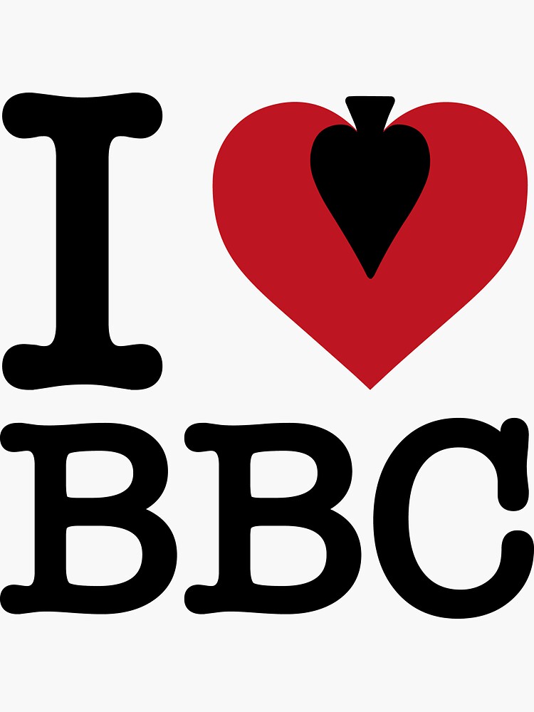 "I love bbc, hotwife cuckold" Sticker by Dailytees | Redbubble