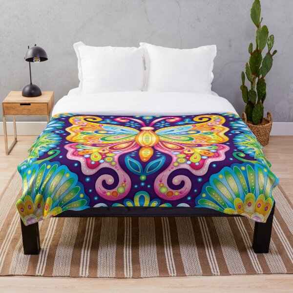 Artikelvorschau, Psychedelischer Schmetterling - Kunst von Thaneeya McArdle entworfen und verkauft von Thaneeya McArdle.