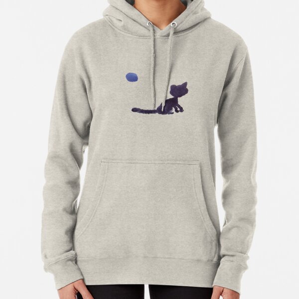 Blue cat Pullover Hoodie