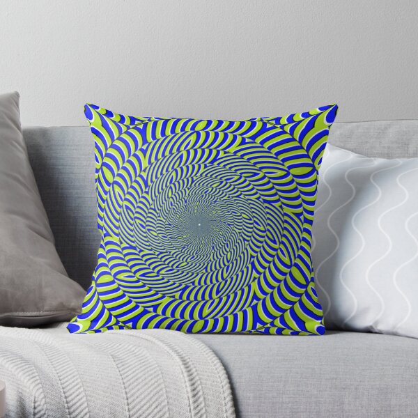 Optical #Art: Moving #Pattern #Illusion - #OpArt  Throw Pillow