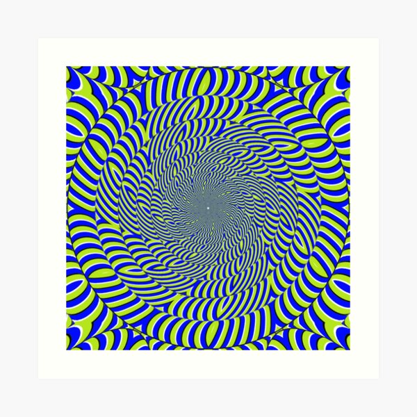 Optical #Art: Moving #Pattern #Illusion - #OpArt  Art Print