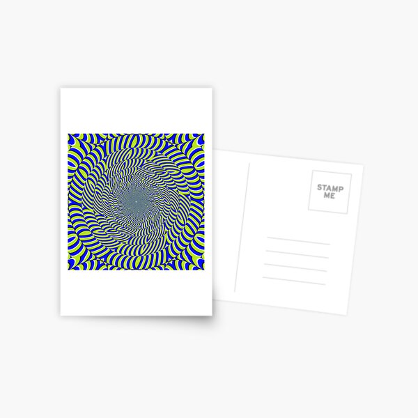 Optical #Art: Moving #Pattern #Illusion - #OpArt  Postcard