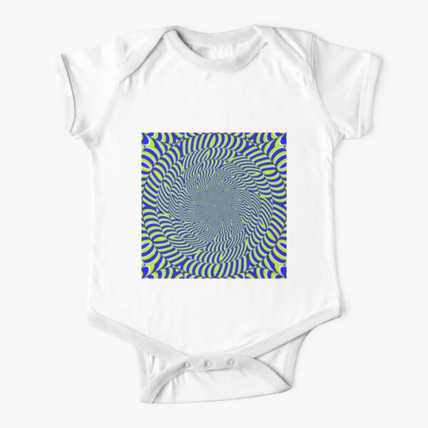 Optical #Art: Moving #Pattern #Illusion - #OpArt  Short Sleeve Baby One-Piece