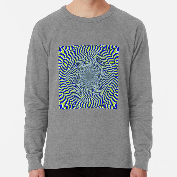 Optical #Art: Moving #Pattern #Illusion - #OpArt  Lightweight Sweatshirt