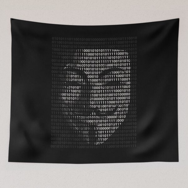 Item preview, Anonymous Bit Text Portrait Hacker  designed and sold by ELKaito.
