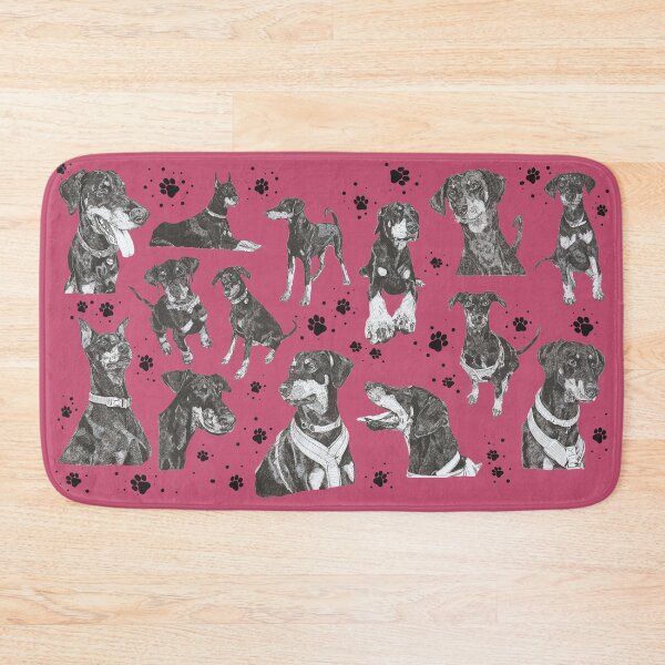 Item preview, Doberman Version 3 Paw Prints and Dots designed and sold by Eva Dobie Arts.