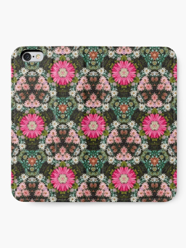 Alternate view of Flower Patch Photo Kaleidoscope Pattern iPhone Wallet