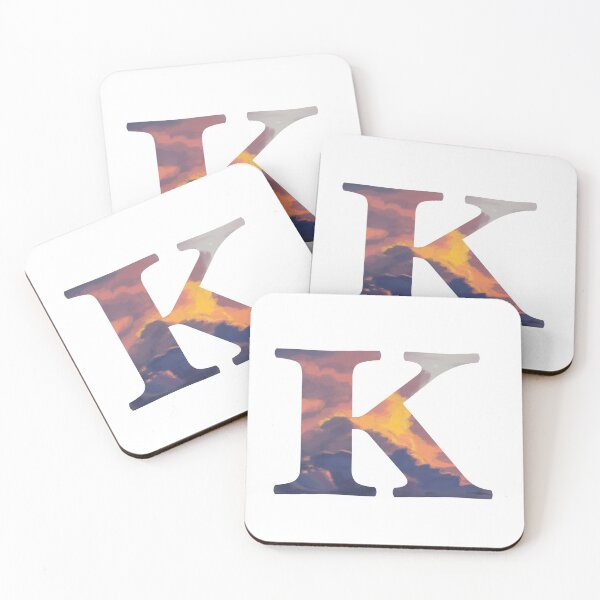 Item preview,  K Initial Sunset | Letters designed and sold by ArtbyAbbyLamdan.