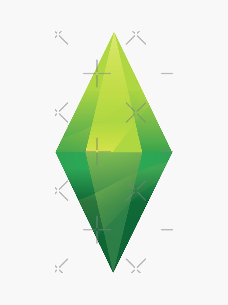 Sims Plumbob Sticker For Sale By Nanowitch Redbubble