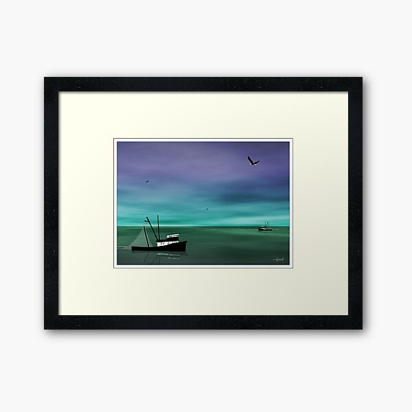 When I Look to the West Framed Art Print