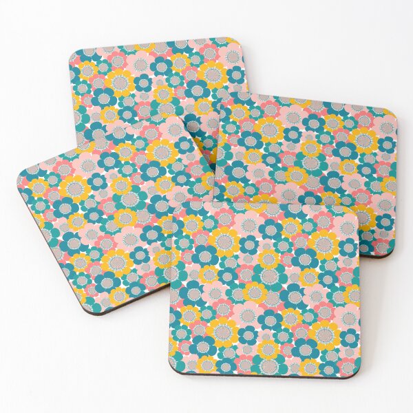 Item preview, Colorful vintage flowers designed and sold by marufemia.