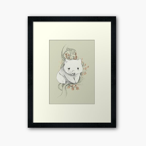 Wombat! Framed Art Print