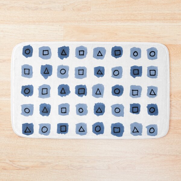 Item preview, Abstract geometric blue pattern designed and sold by Aidi Riera.