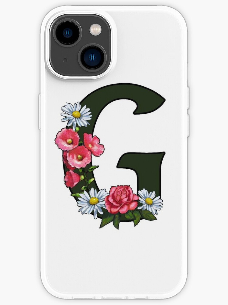  iPhone XS Max Initial Q Letter Butterfly Rose Flowers