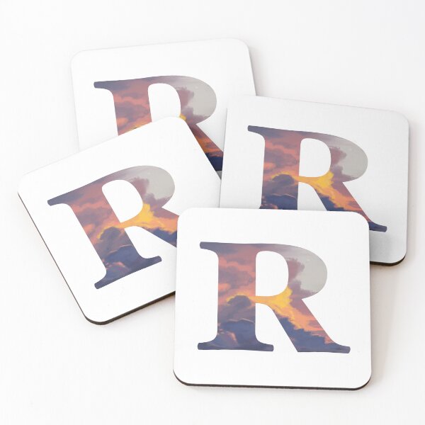 Item preview, R Initial Sunset | Letters designed and sold by ArtbyAbbyLamdan.