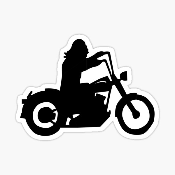 Motorcycle Man Sticker