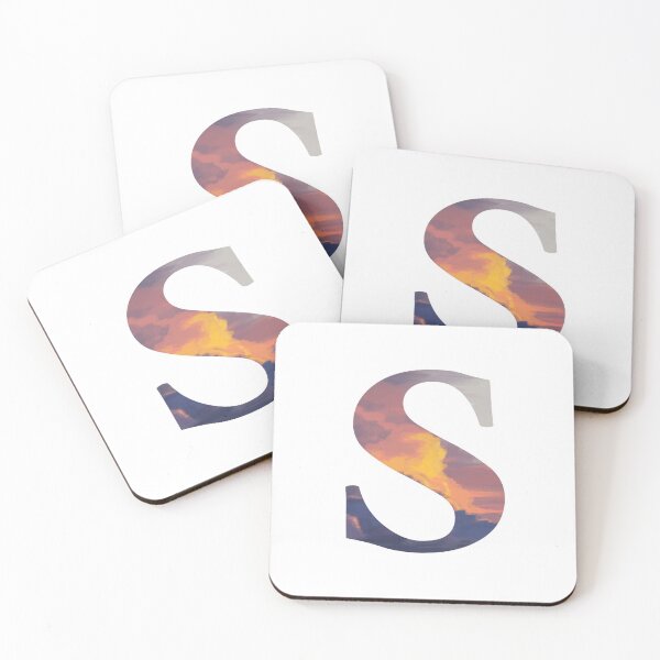 Item preview, S Initial Sunset | Letters designed and sold by ArtbyAbbyLamdan.