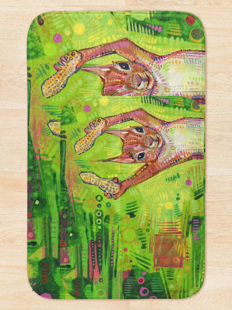 Alternate view of Nuts painting - 2014 Bath Mat