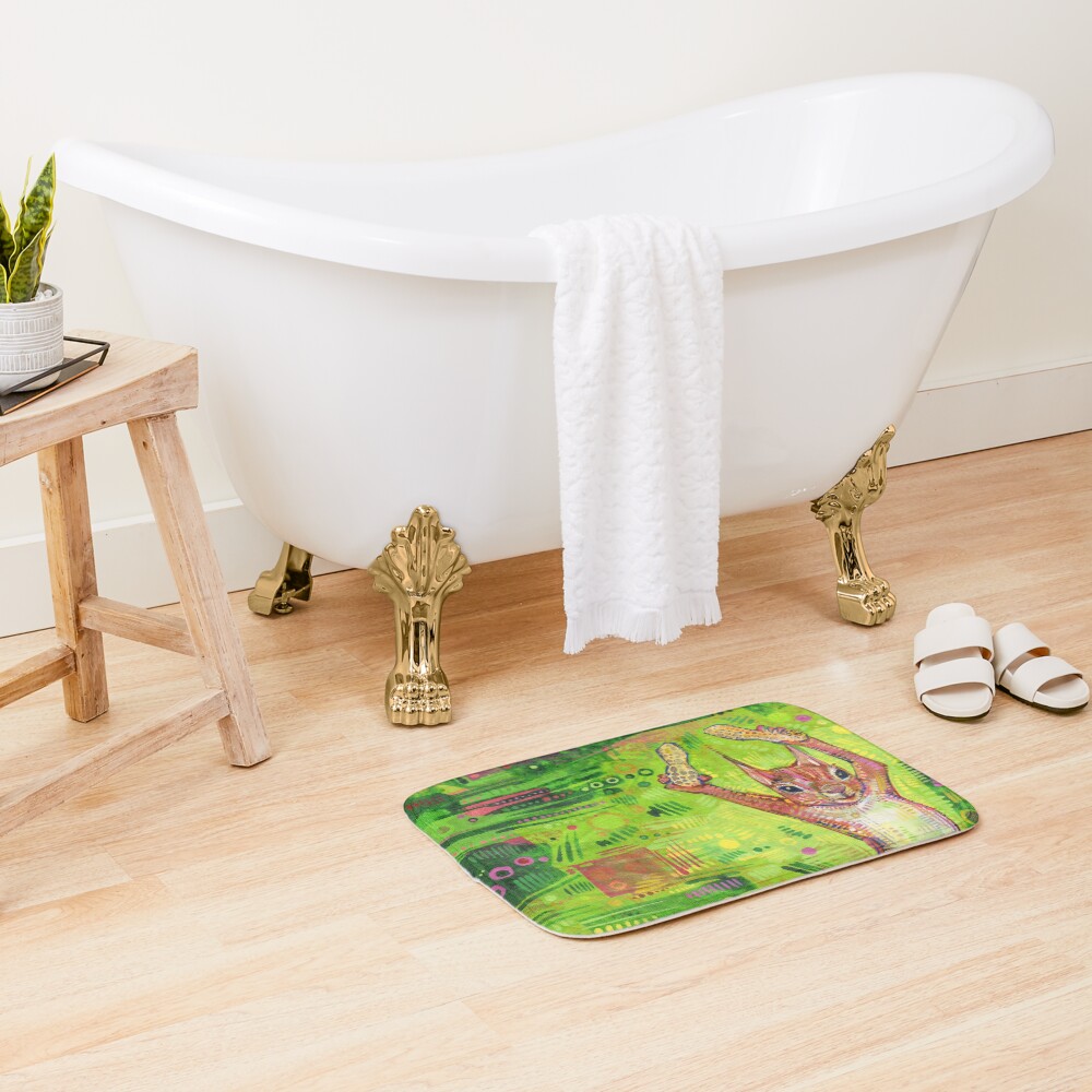 Nuts painting - 2014 Bath Mat