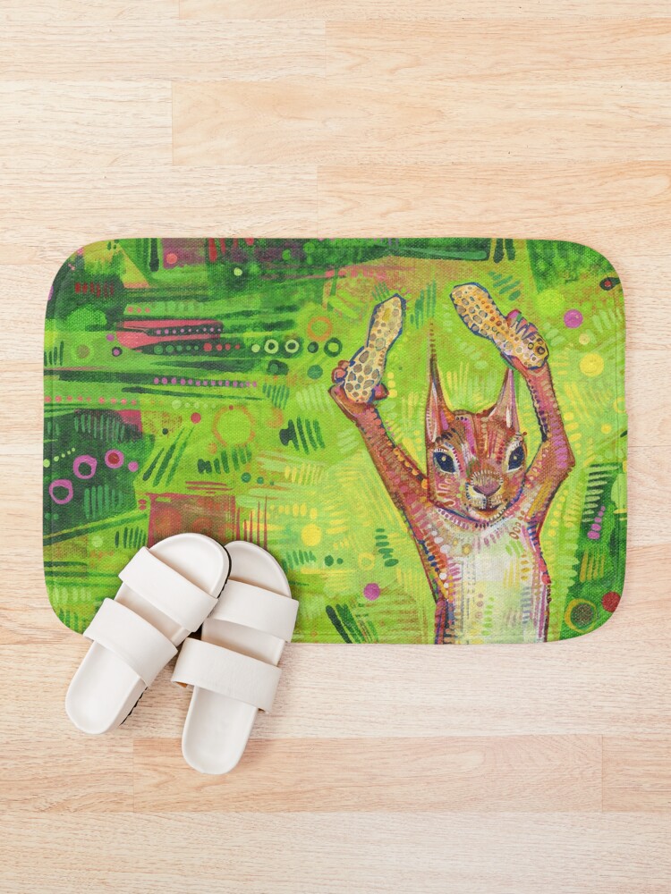 Alternate view of Nuts painting - 2014 Bath Mat