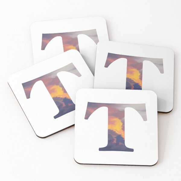 Item preview, T Initial Sunset | Letters designed and sold by ArtbyAbbyLamdan.