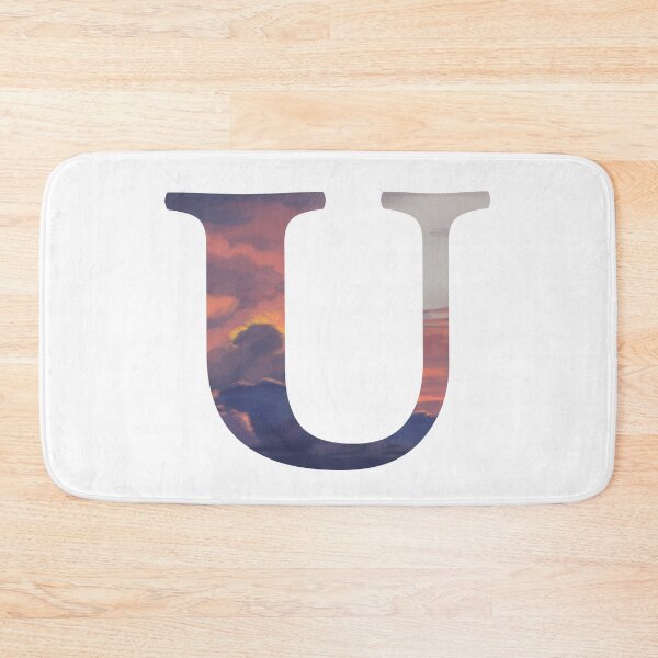 Item preview, U Initial Sunset | Letters designed and sold by ArtbyAbbyLamdan.