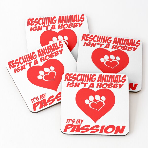 Item preview, RESCUING ANIMALS ISN'T A HOBBY IT'S MY PASSION designed and sold by bigerdan.