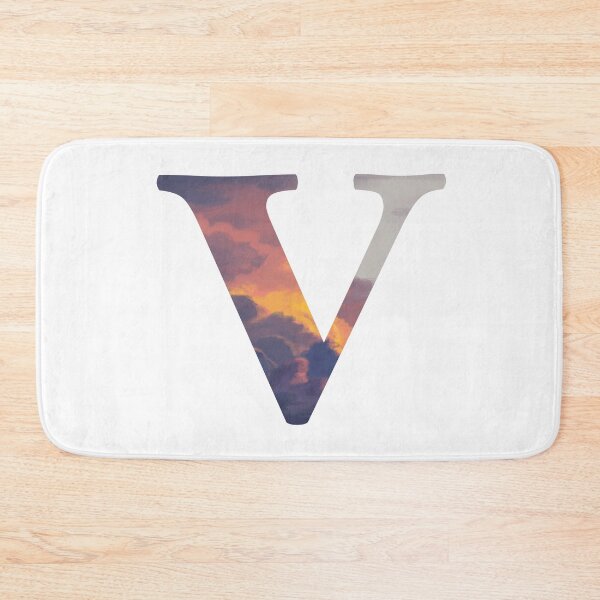 Aperçu de l'œuvre V coucher de soleil initial | Des lettres créée et vendue par ArtbyAbbyLamdan.