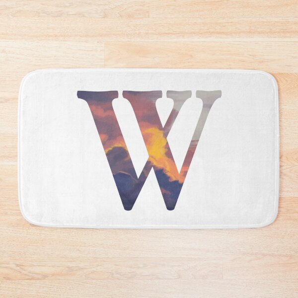 Item preview, W Initial Sunset | Letters designed and sold by ArtbyAbbyLamdan.