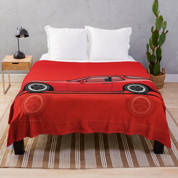 India Red 1986 P 944 951 Turbo (US spec) Throw Blanket